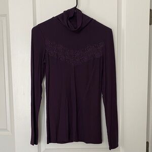 Moda International Deep Purple Long Sleeve Top